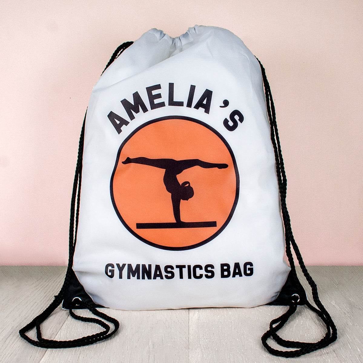 Personalised childrens shop drawstring bags