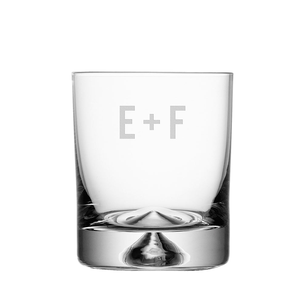 Monogrammed Pyramid Whiskey Tumbler - treat-republic