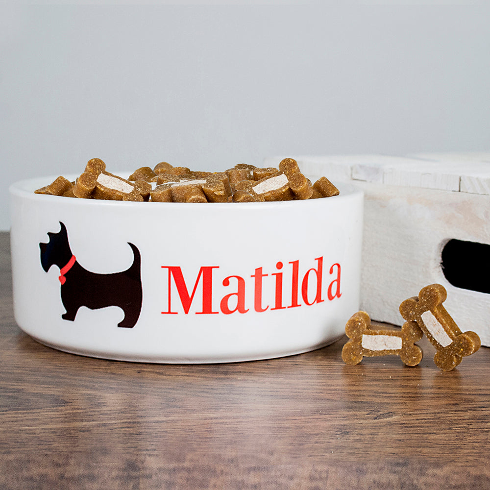 Personalised Scottie Dog Food Bowl - treat-republic